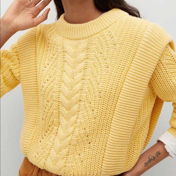 MNG 100% Cotton Jumper in Sunshine Yellow - Picture 2 of 5